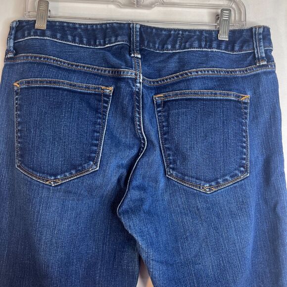 GAP Long & Lean Trouser Denim Blue Jeans Flare Size 30R - Picture 4 of 11